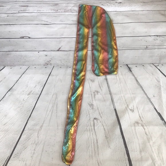 Golden Rainbow Durag w/ Extra Long Tails - Picture 1 of 1